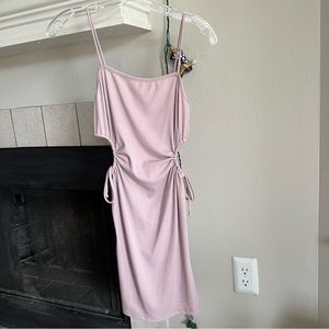 Pretty Garbage pink cutout dress